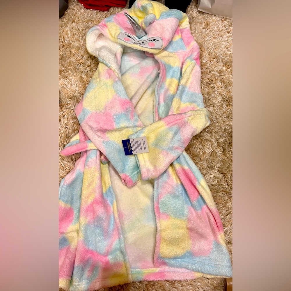 Brand new w/ tags unicorn bathrobe